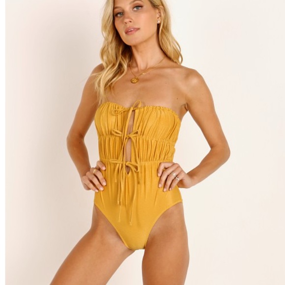 Solid & Striped The Paula One Piece Glitter Gold - Picture 6 of 9